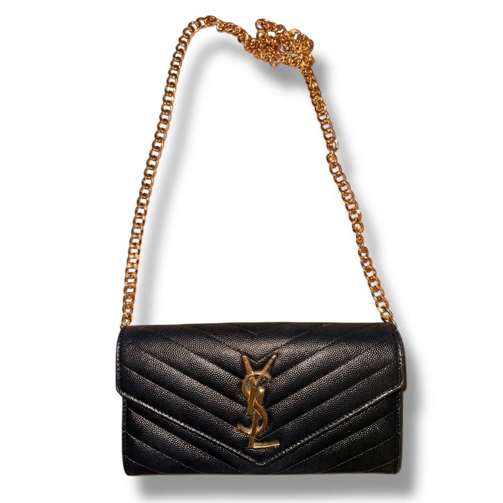 Saint Laurent Monogram Leather Wallet – With Chain Conversion Set (Preloved) - Picture 13 of 13